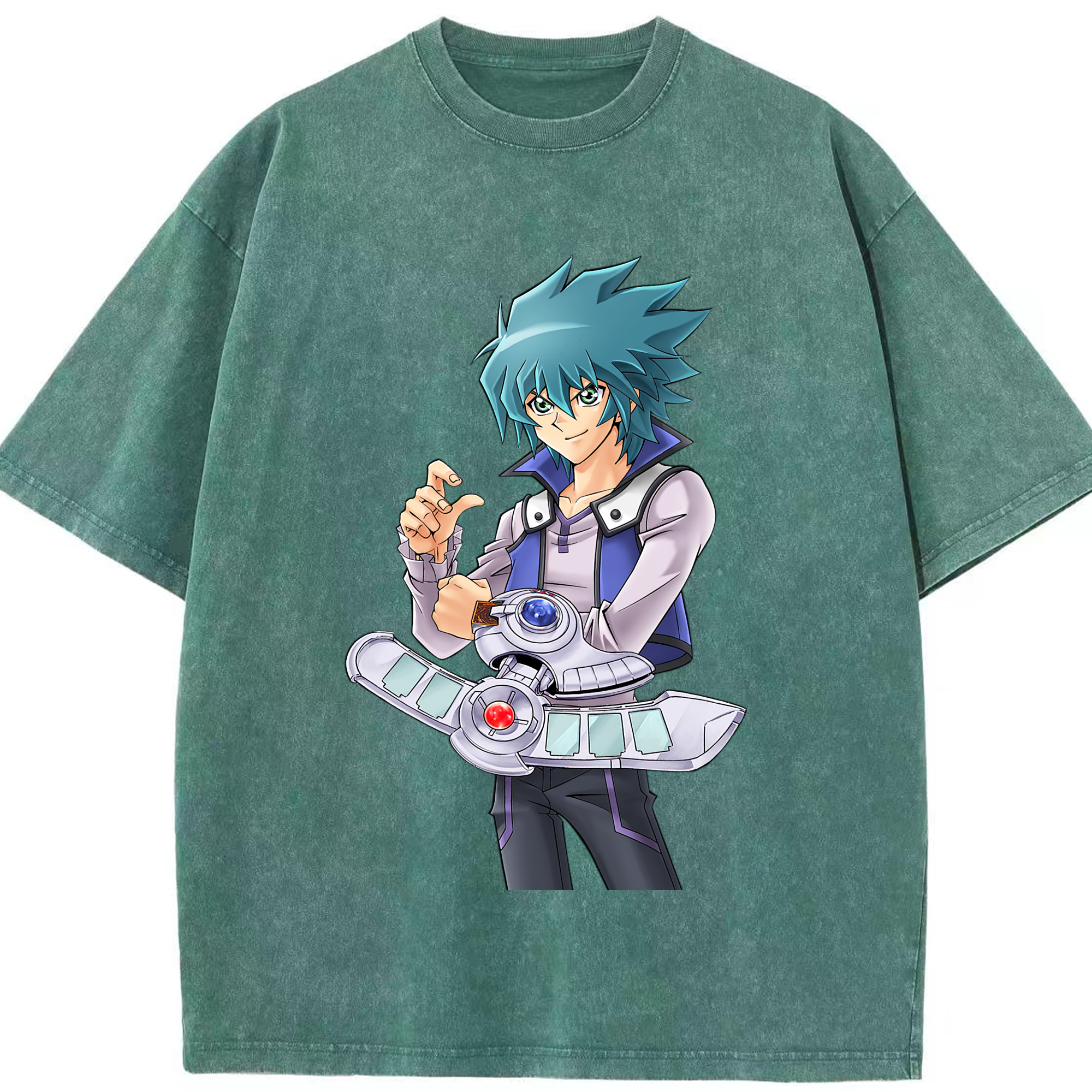 （画像用） 遊☆戯☆王 Yu-Gi-Oh! 綿100% ヴィンテージ風 半袖Tシャツ（フロントプリント）